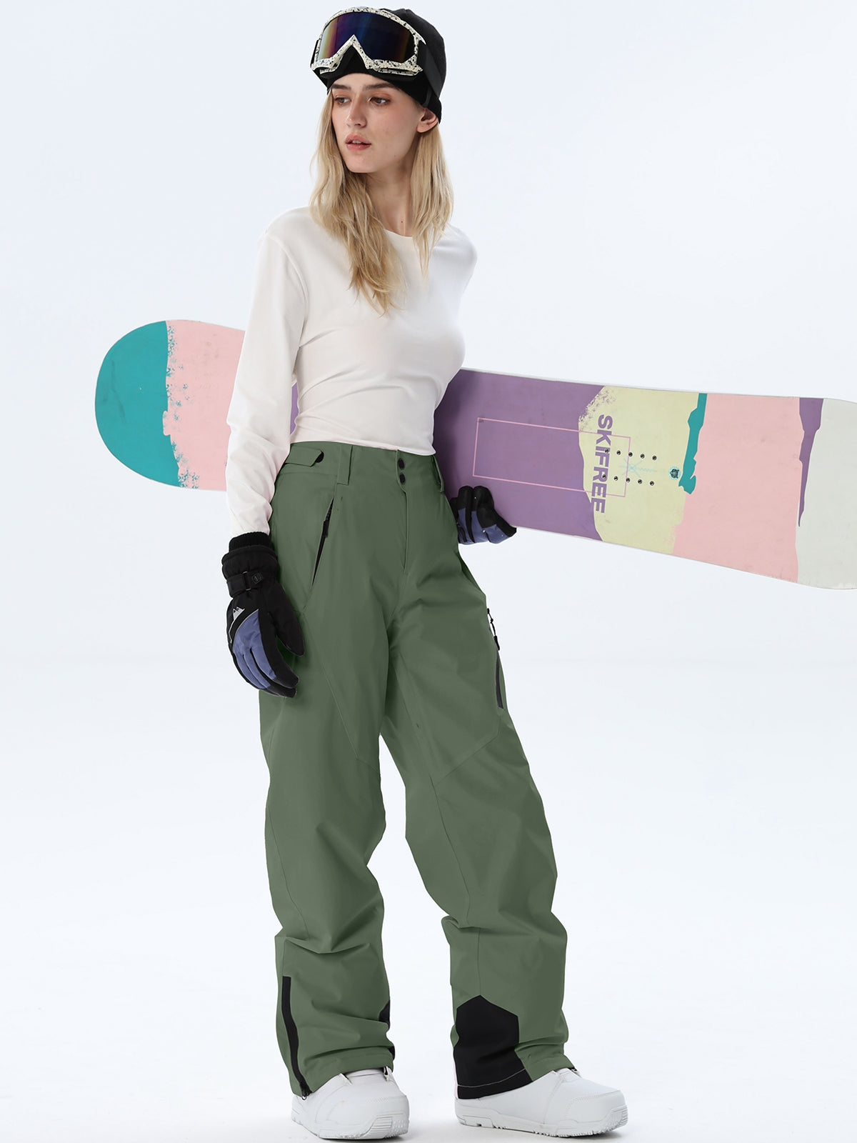 Women's Zip-Pocket Winter Ski Trousers