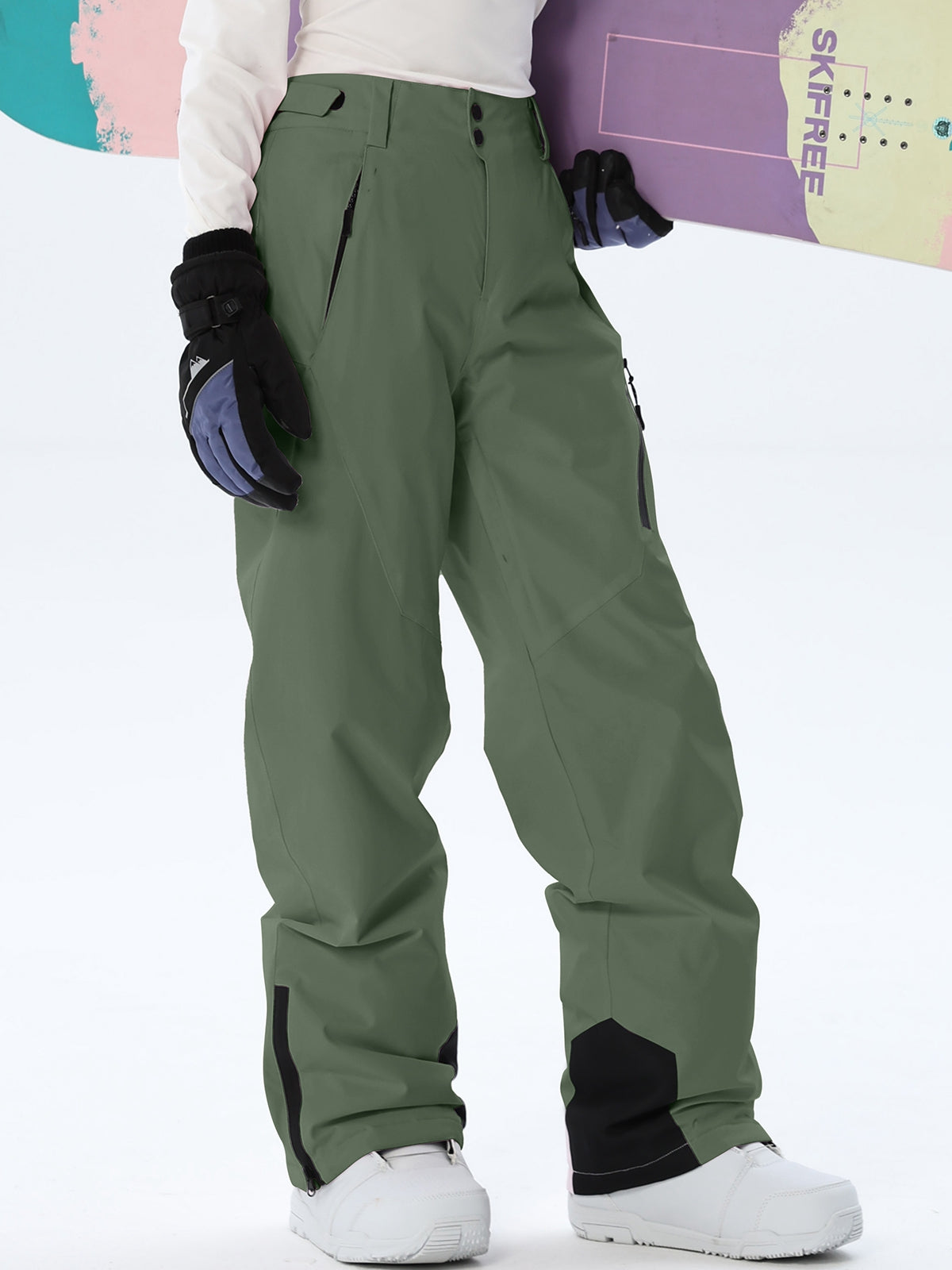 Women's Zip-Pocket Winter Ski Trousers