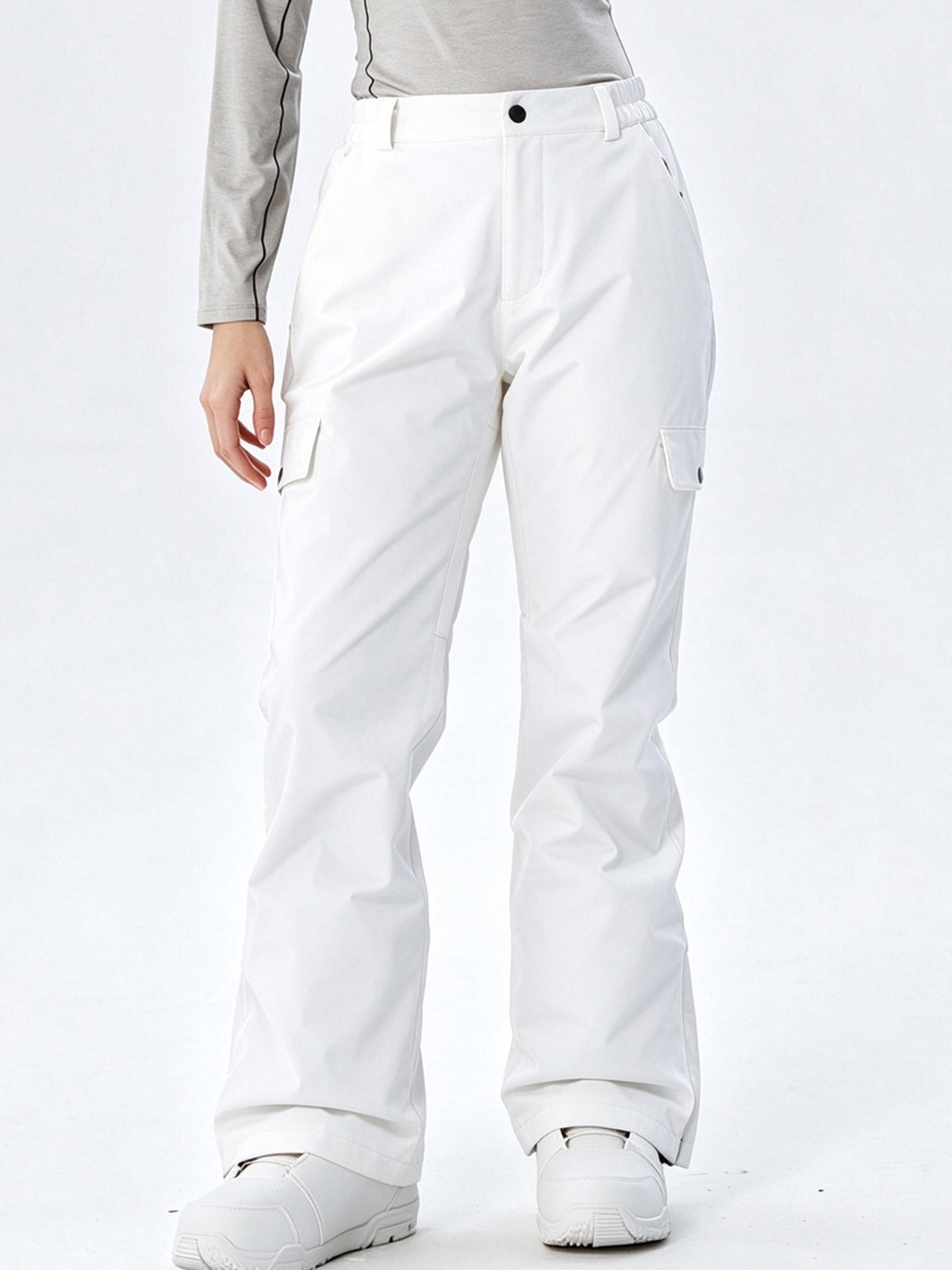 Women's Regular-Fit Cargo Snow Trousers