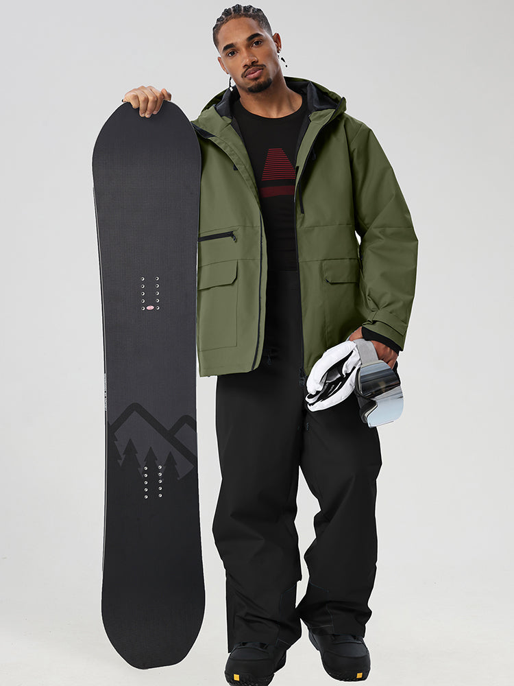 Men's Full-Zip Utility Ski Jacket and Pants