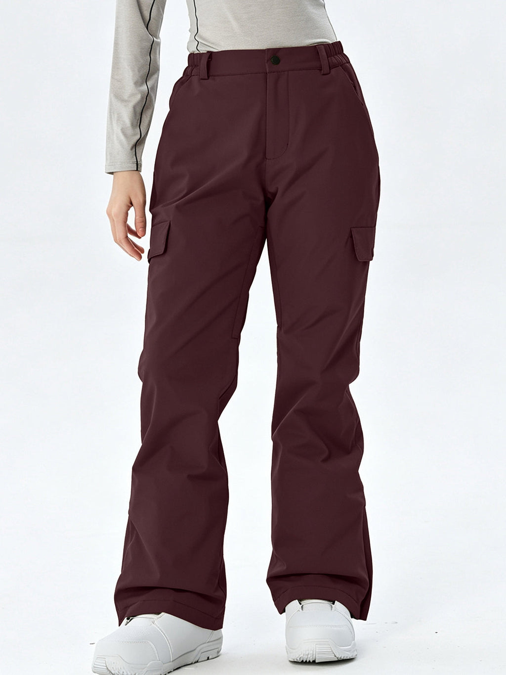 Women's Regular-Fit Cargo Snow Trousers
