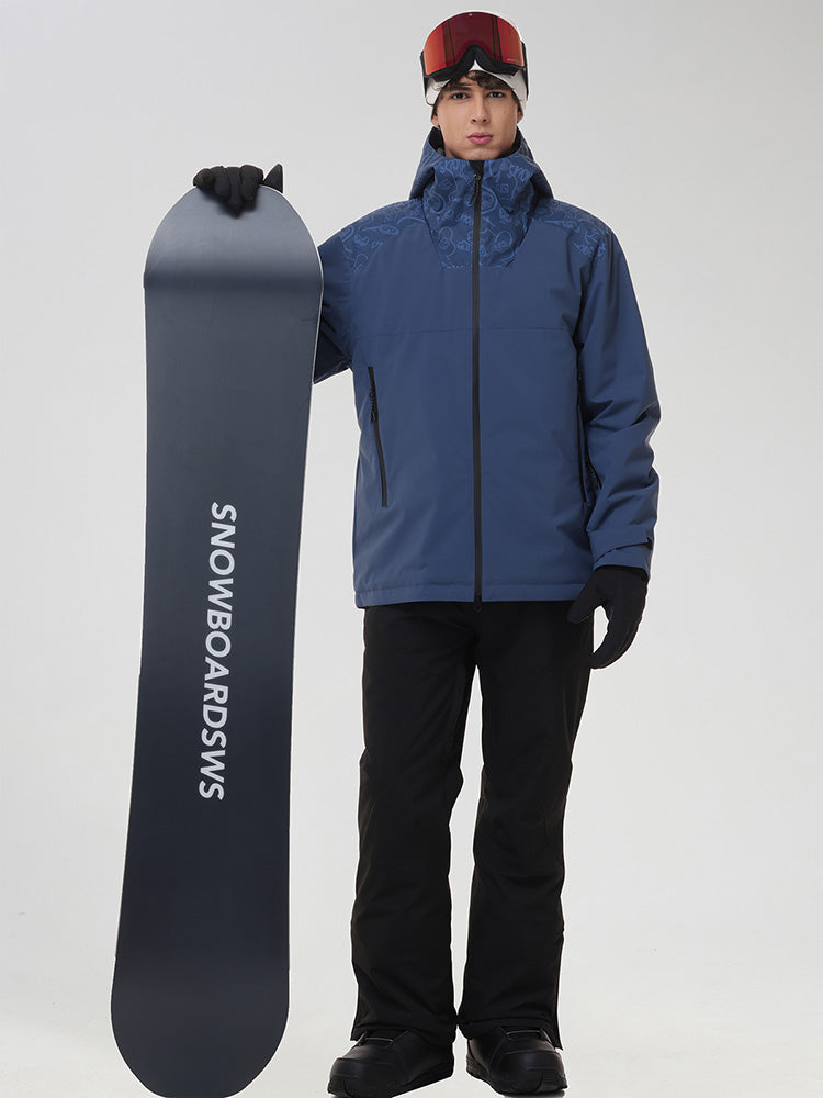 Men's Graphic-Panel Snow Jacket and Trouser Set