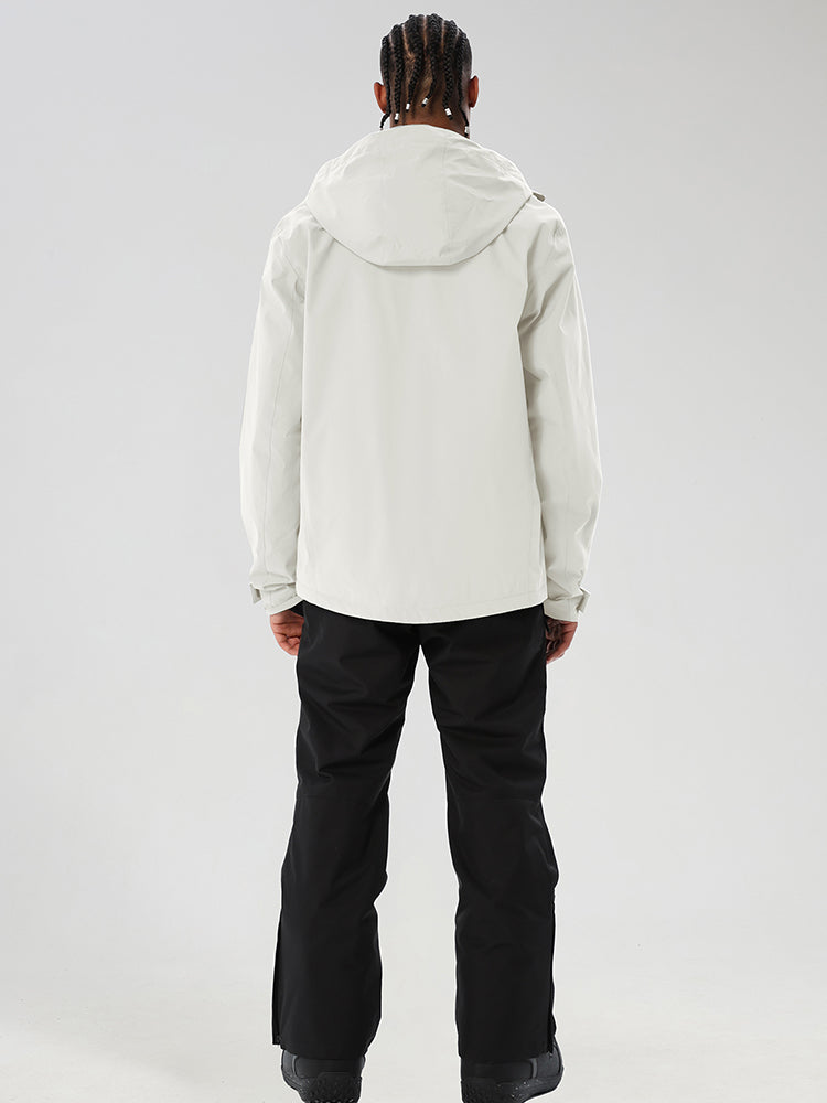 Men's Contrast-Zip Winter Jacket and Snow Pants