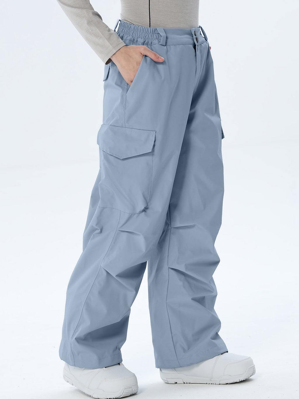 Women's Wide-Leg Cargo Snowboarding Trousers