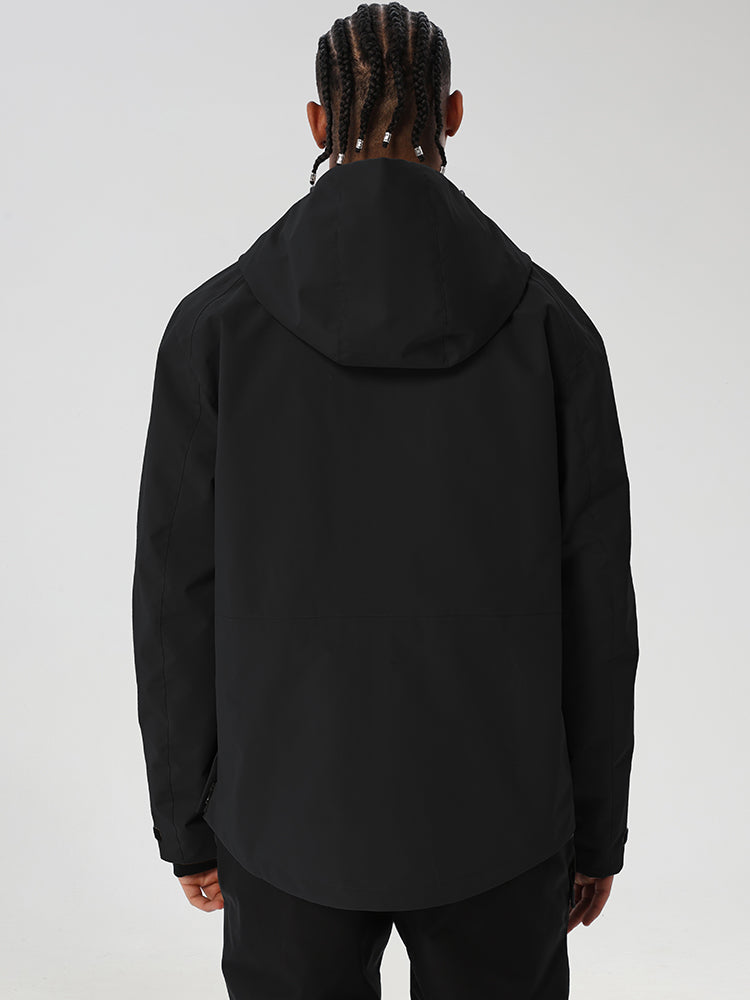 Men's Half-Zip Cargo Anorak for Snowboarding