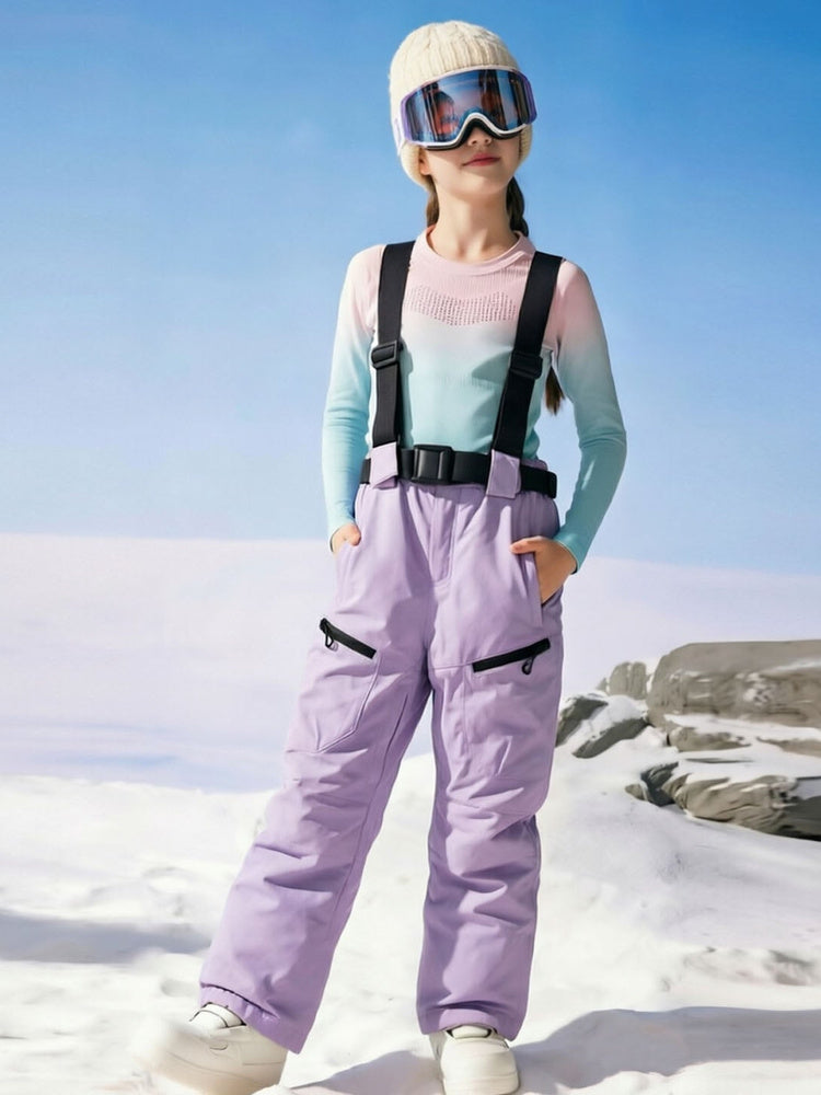 Kids' Waterproof Insulated Snow Bib Overalls