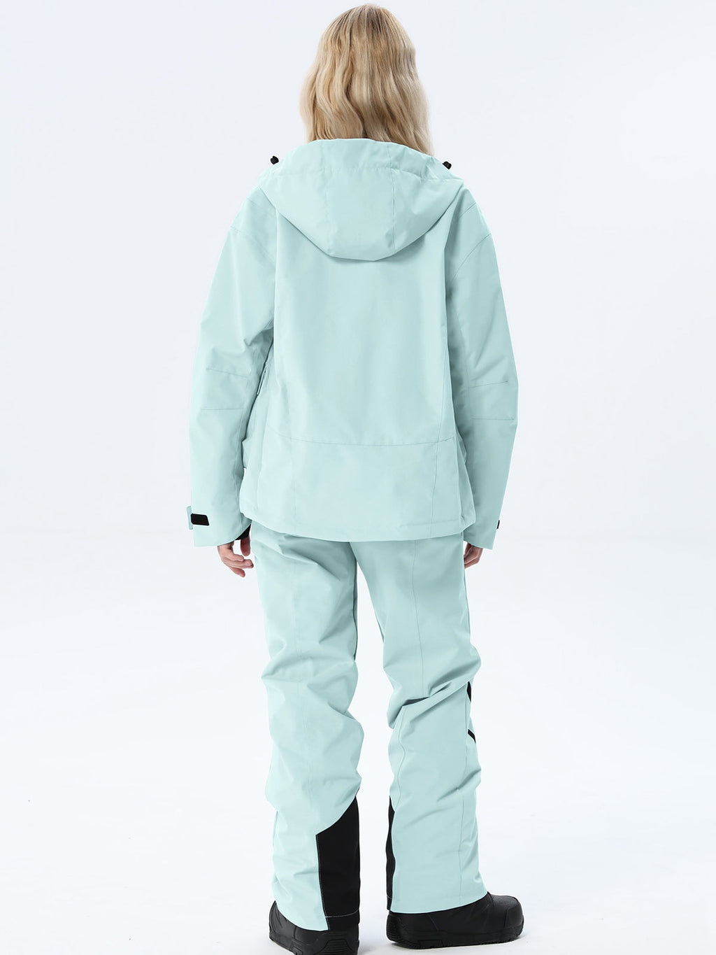 Women's Hooded Utility Snow Set with Flap Pockets