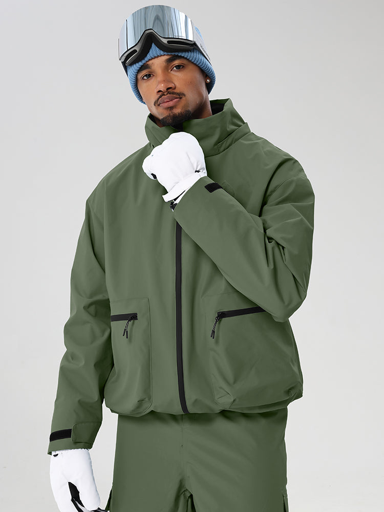 Men's Relaxed Snow Jacket with Inner Snow Skirt