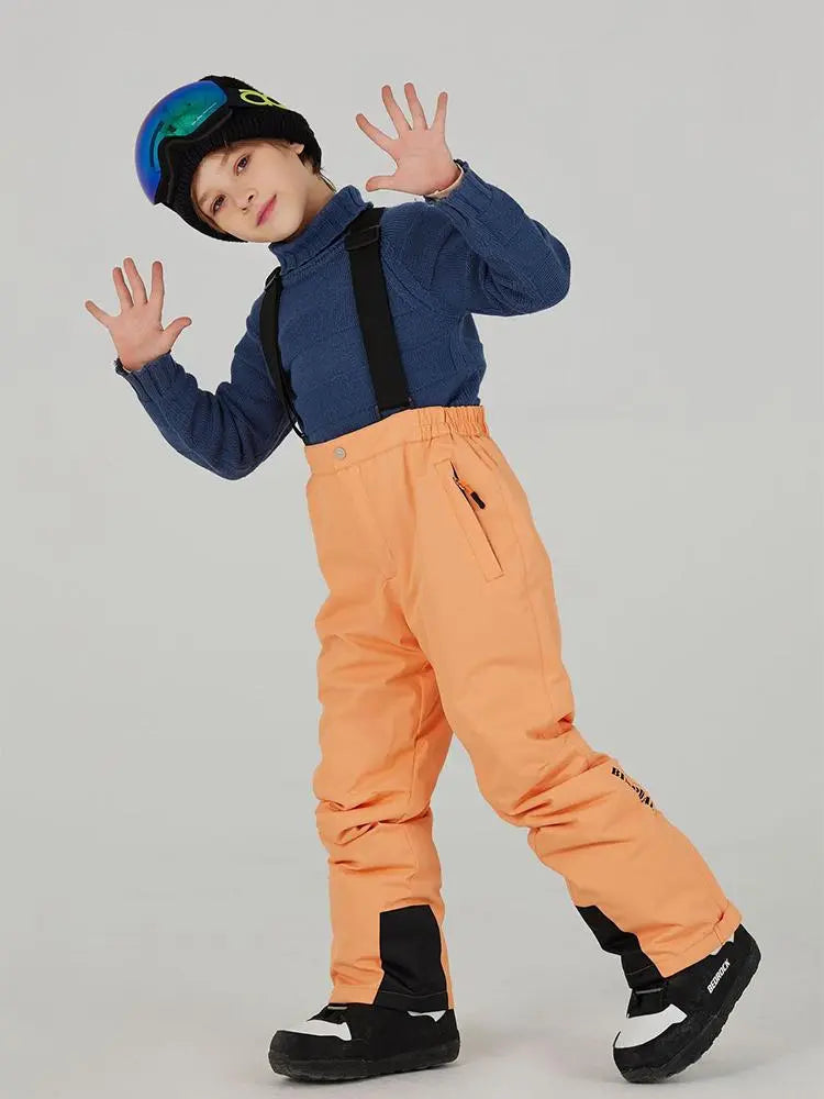Boys Girls Loose Fit Ski Snowboarding Bibs