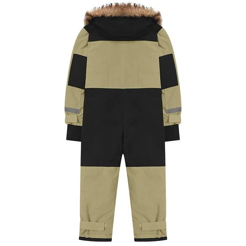 Kids One Piece Snowsuit Girl Boy Ski Snowboard Jumpsuits