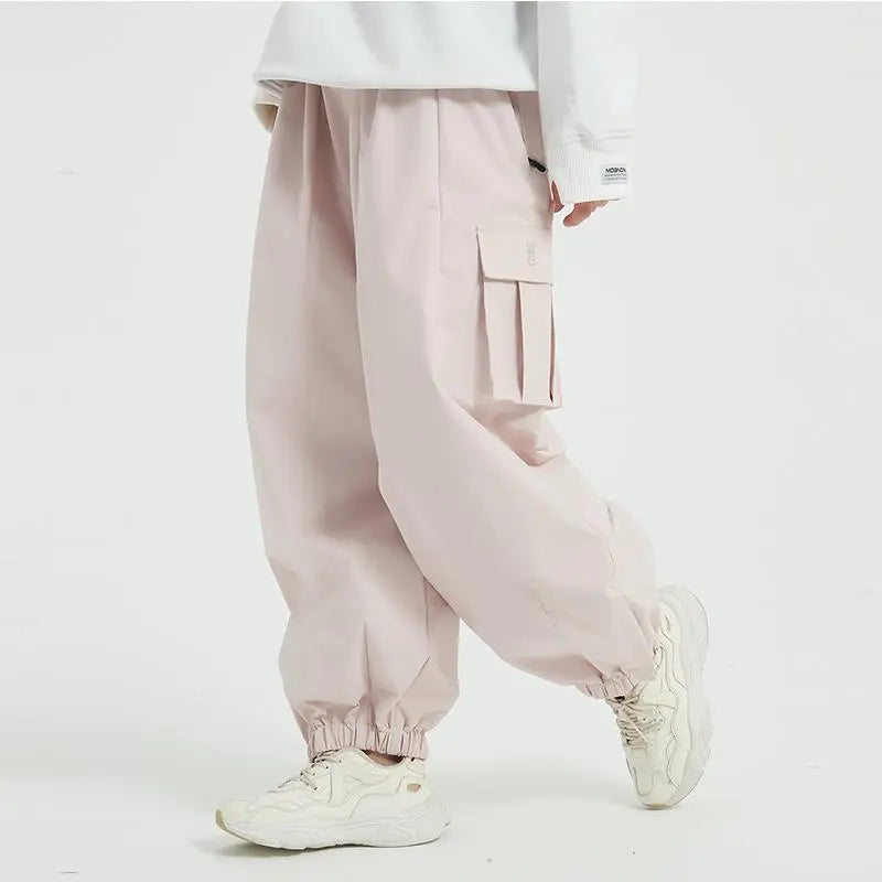 Couple Baggy Ski Snow Pants Oversized Outdoor Sports Trousers