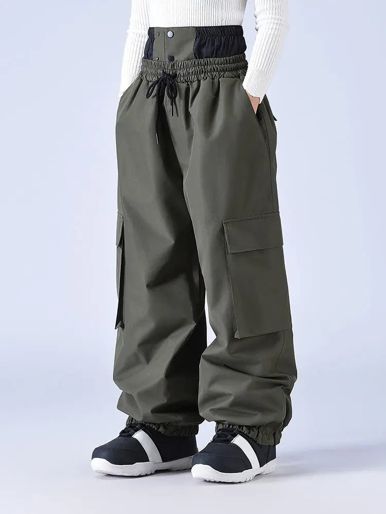 Couple Style Baggy Snow Pants Cargo Ski Pants