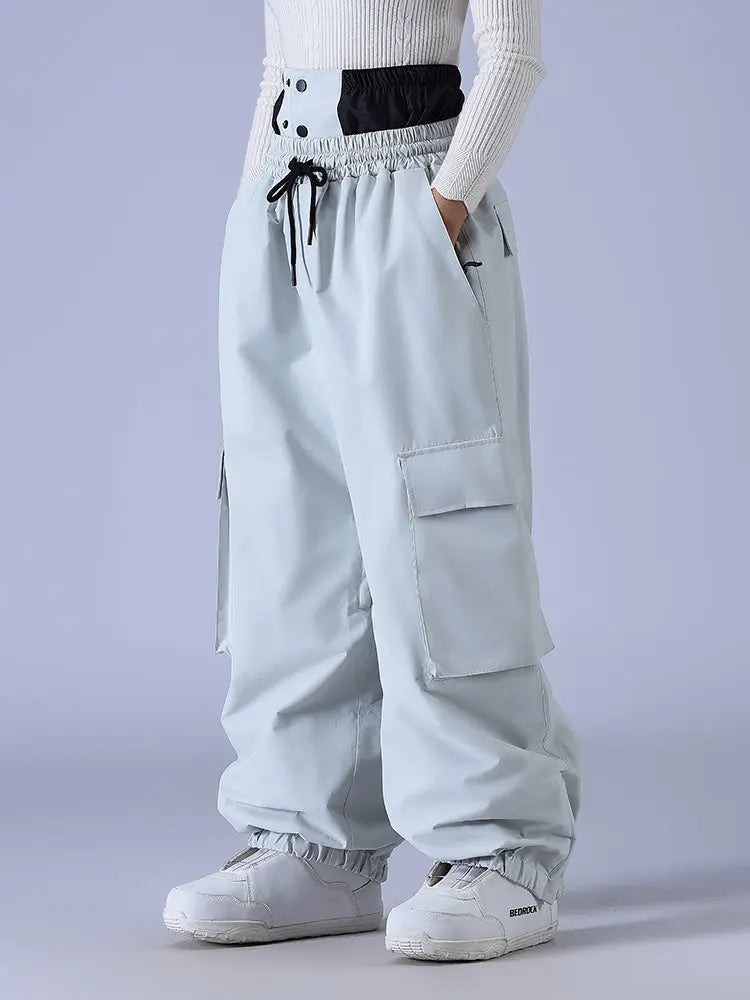 Couple Style Baggy Snow Pants Cargo Ski Pants
