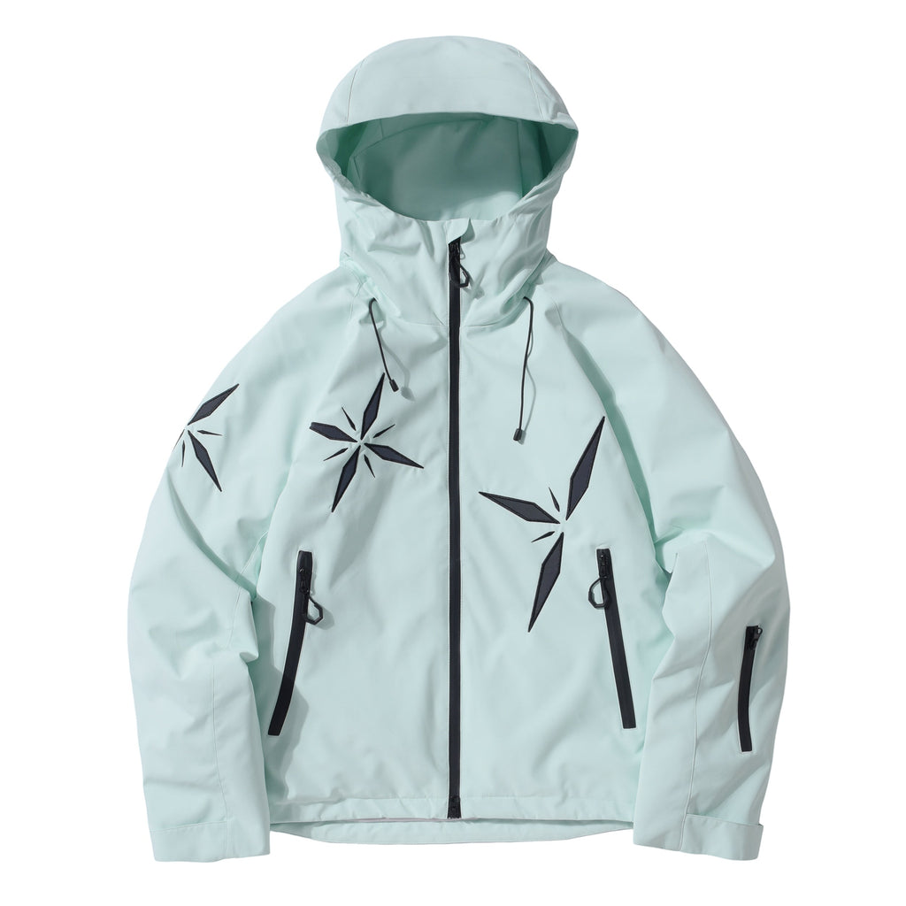 Women's Snowflake-Appliqué Winter Ski Jacket