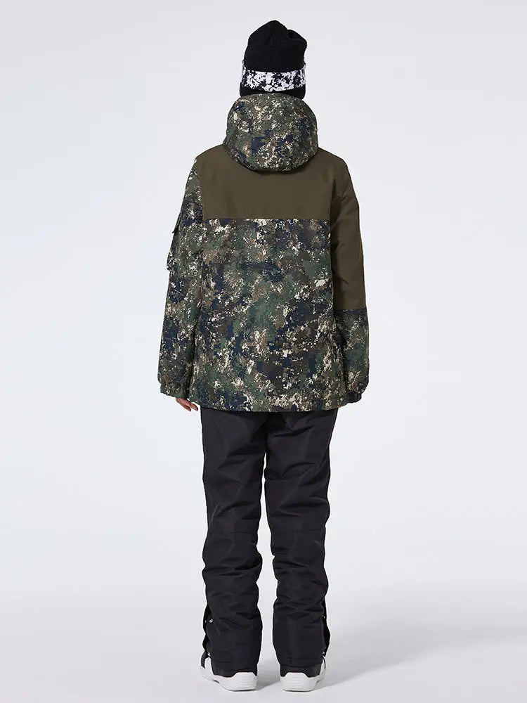 Floral Printed Snow Jackets & Bibs Set for Women
