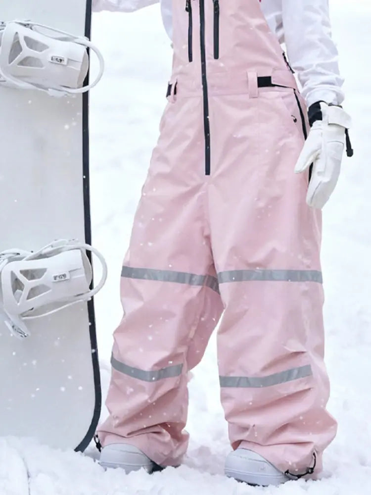 Girls Cool Oversized Snow Bibs Baggy Insulated Ski Overalls