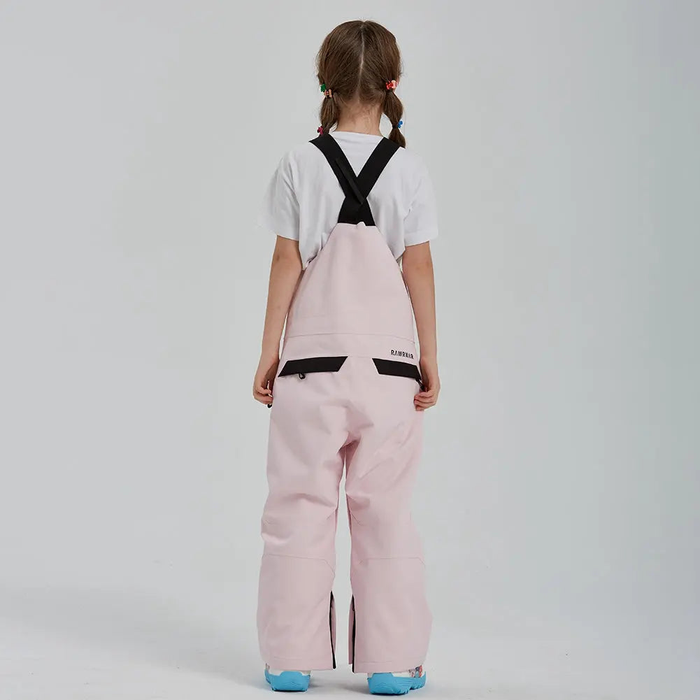 Girls One-piece Ski Bibs Pants Snow Jogger Jumpsuits