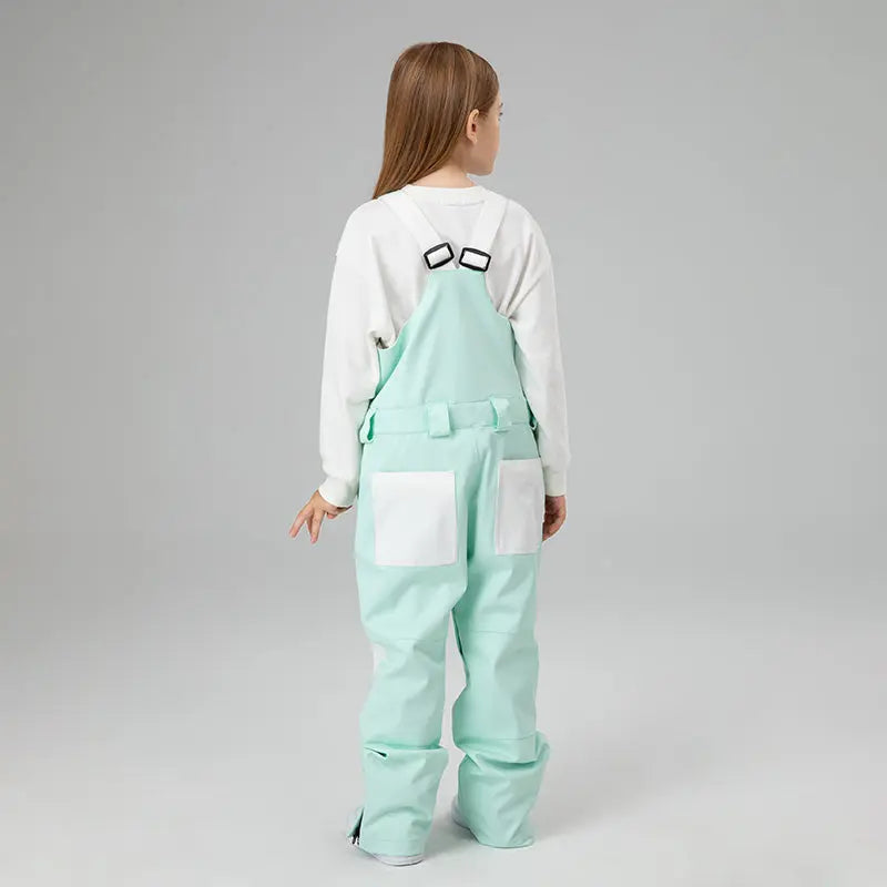 HOTIAN Girls Colorblock Ski Overall Bib Pants