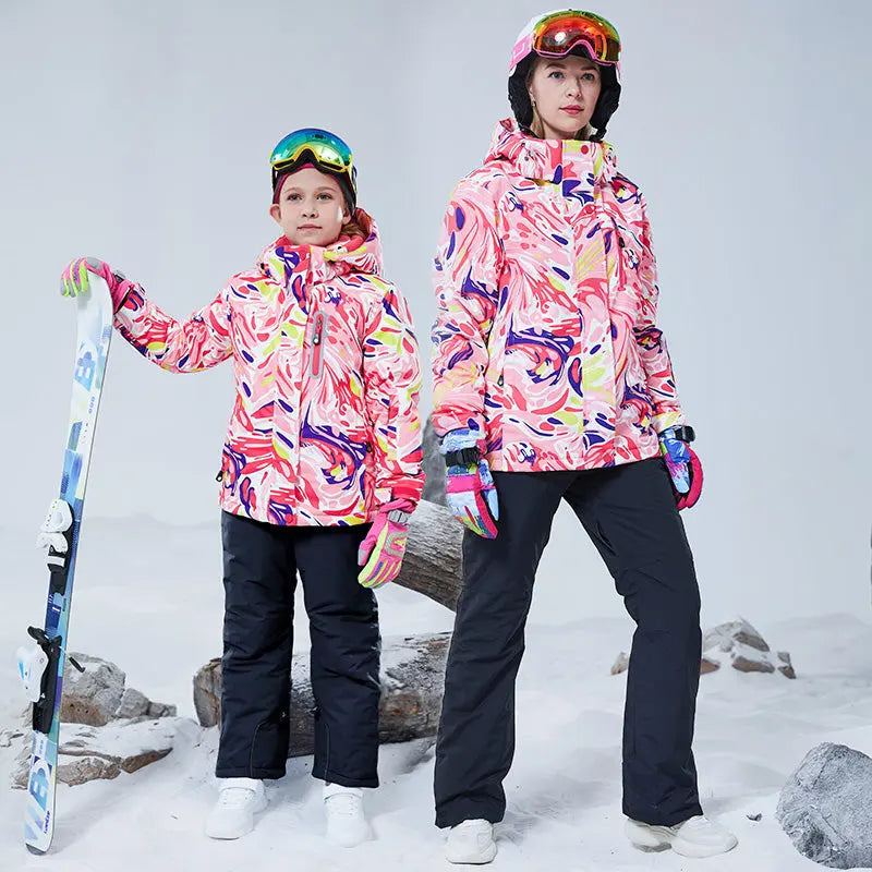 Unisex Hooded Snow Jacket & Pants Set