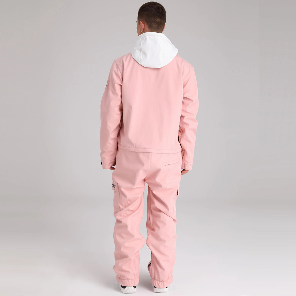 Men Cargo One Piece Ski Jumpsuit