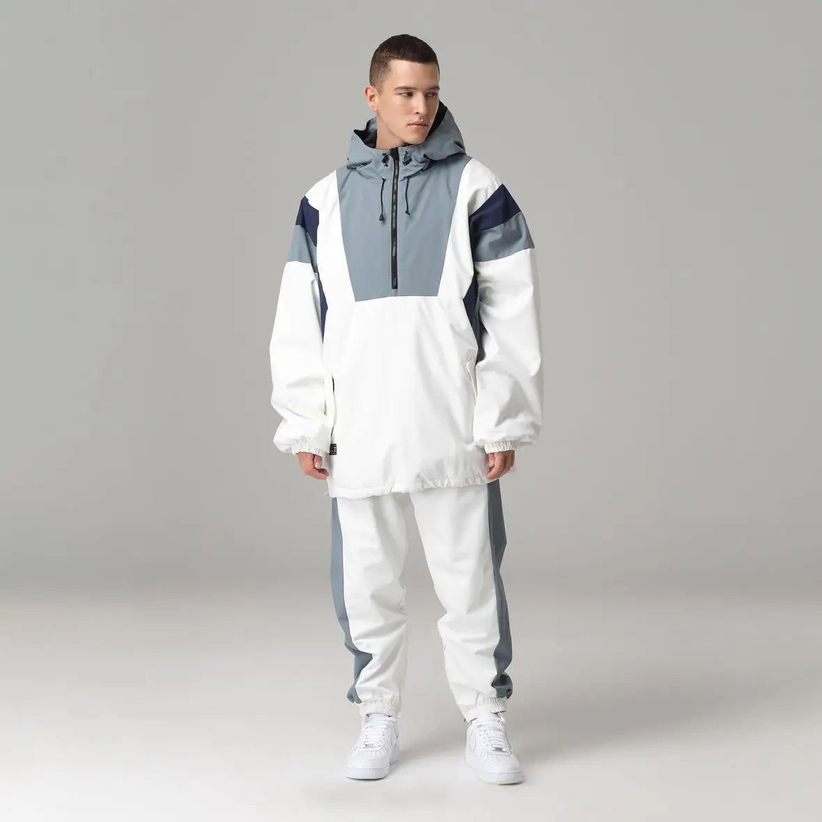 Men's Ski Suits Loose Hooded Ski Jackets and Pants Set