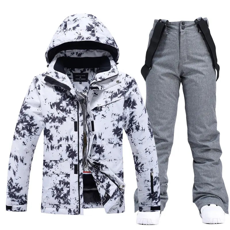 Couple Style Winter Ski Jacket and Pants Set