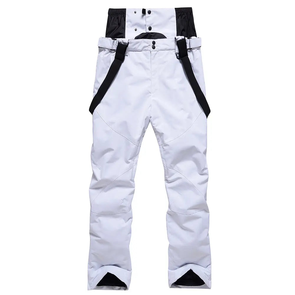 Solid Color Unisex Detachable Ski Bibs & Pants Windproof Outdoor Pants