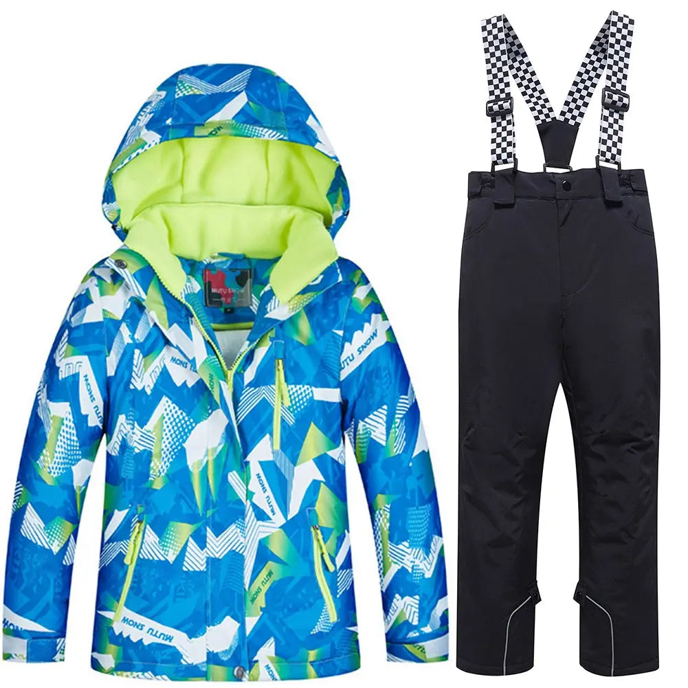 Hotian Kids Skiing Snowboarding Insulated Suits Windproof
