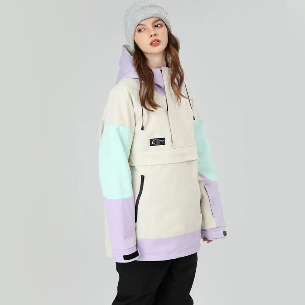 Fashion Outdoor Ski Hoodie Women Snowboard Anorak Jacket