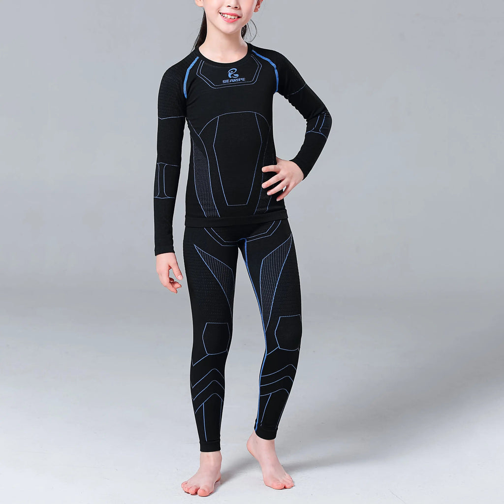 Hotian Girl's Base Layer Set Thermal Odor-resistance
