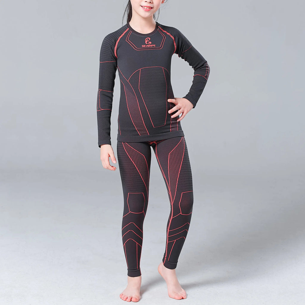 Hotian Girl's Base Layer Set Thermal Odor-resistance