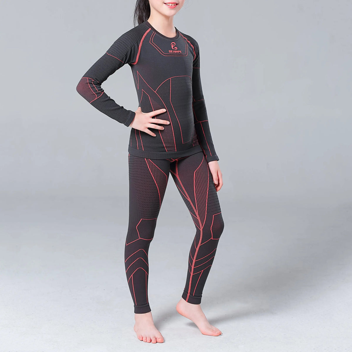 Hotian Girl's Base Layer Set Thermal Odor-resistance