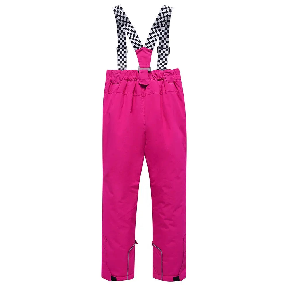 Kids Outdoor Ski Bibs Pants Waterproof Snow Pants