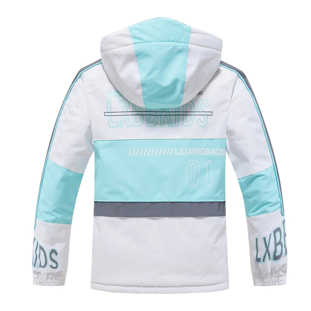 2024 Winter Kids Hooded Insulated Snow Jacket