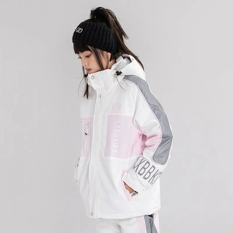 2024 Winter Kids Hooded Insulated Snow Jacket
