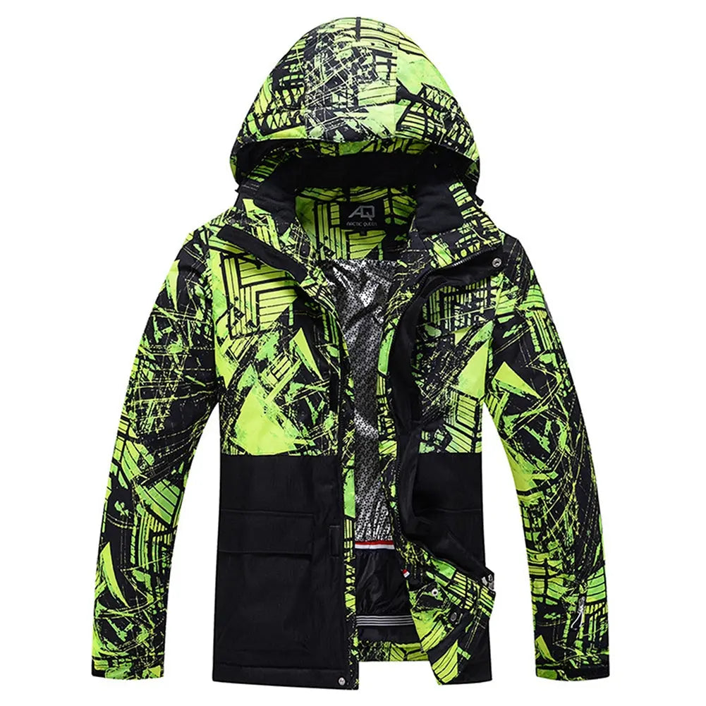 Hotian Men Hooded Skiing Cargo Jacket Soft Shell