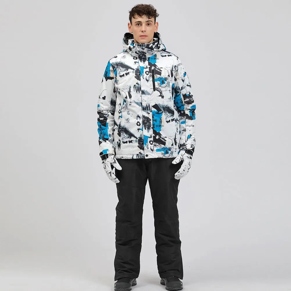 Hotian Men Insulated Skiing Snowboarding Jacket Soft Shell