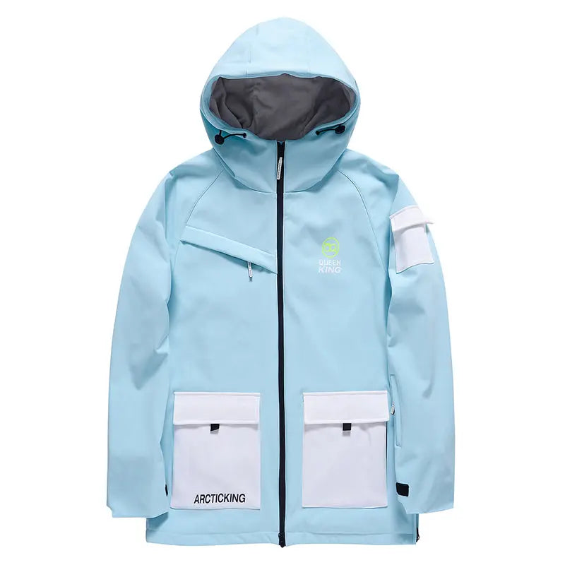 Casual Men Ski Insulated Cargo Jacket High Quality Ski Coat 