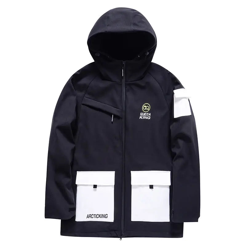 Casual Men Ski Insulated Cargo Jacket High Quality Ski Coat 