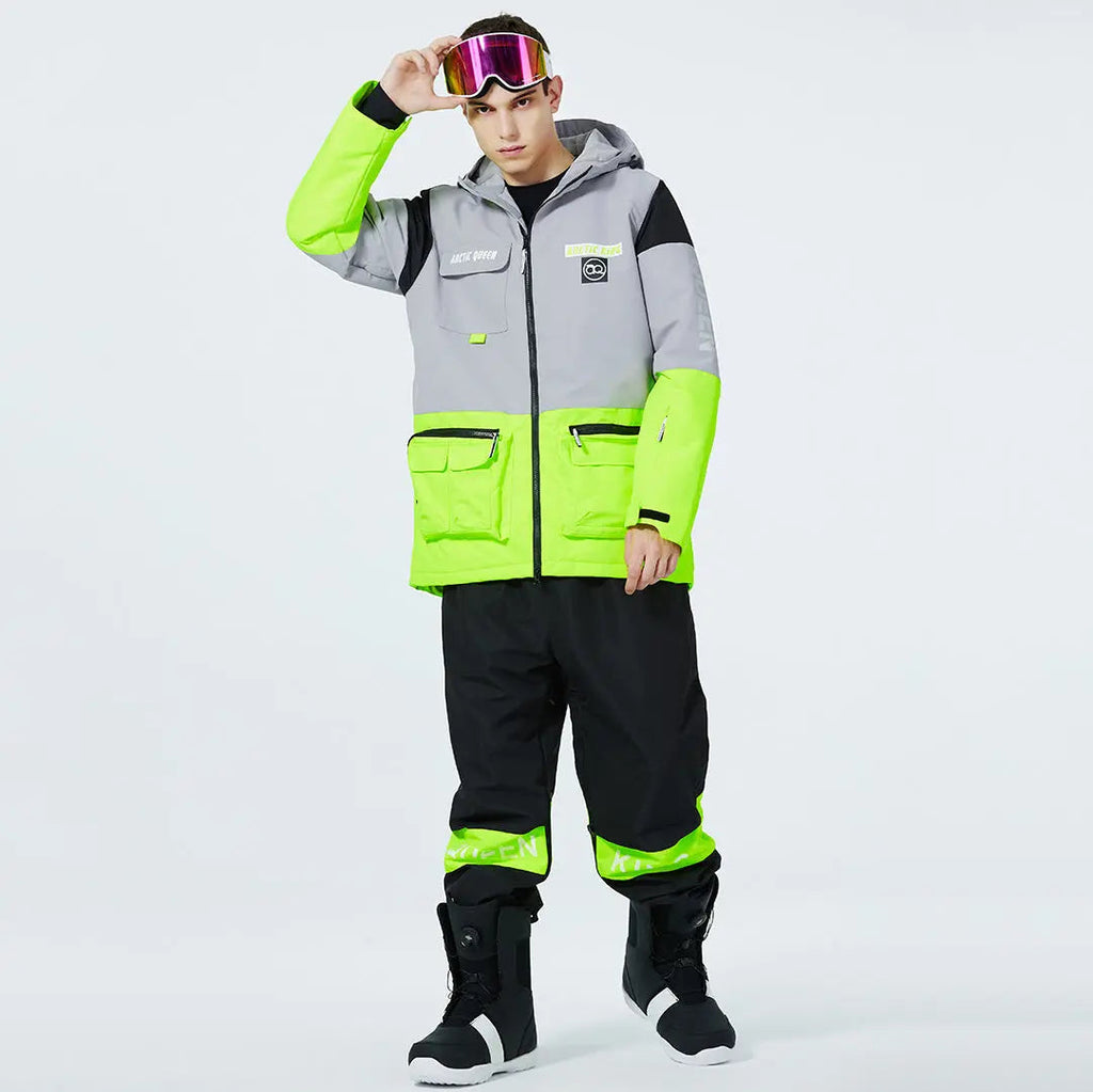 Adult Ski Insulated Cargo Jacket & Jogger Pants Downhill Diva Suits 