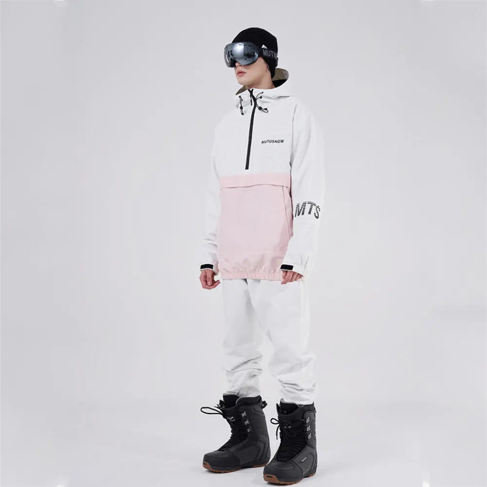 Hotian Men Ski Snowboard Insulated Anorak Hoodie