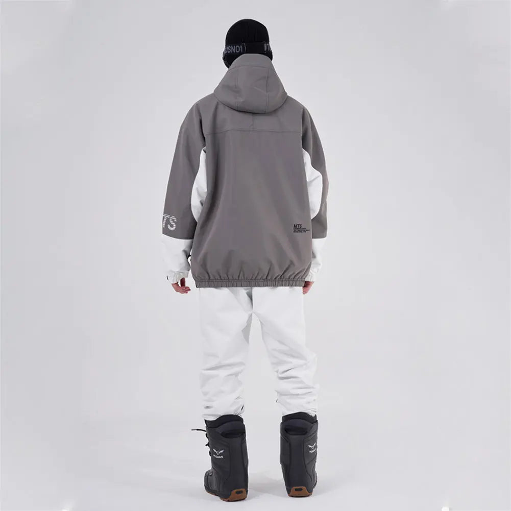 Hotian Men Ski Snowboard Insulated Anorak Hoodie