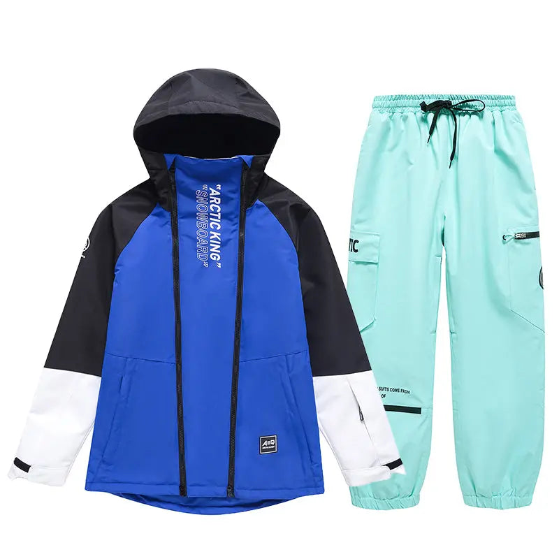 Hotian Men Snowboard Suits Cargo Jacket & Jogger Pants
