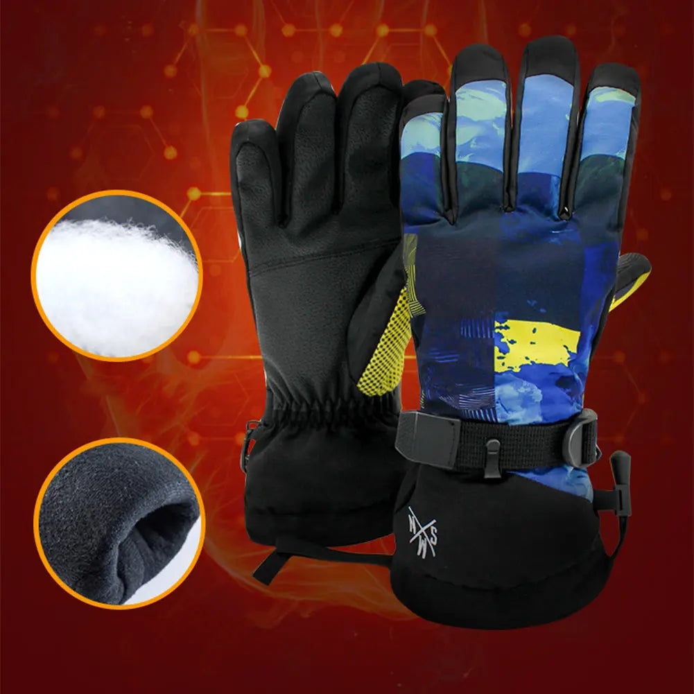 Hotian Unisex Ski Gloves with Touchscreen Waterproof