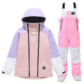 Adult Loose Fit Snowboarding Jacket & BIbs Set Cargo Ski Outfits