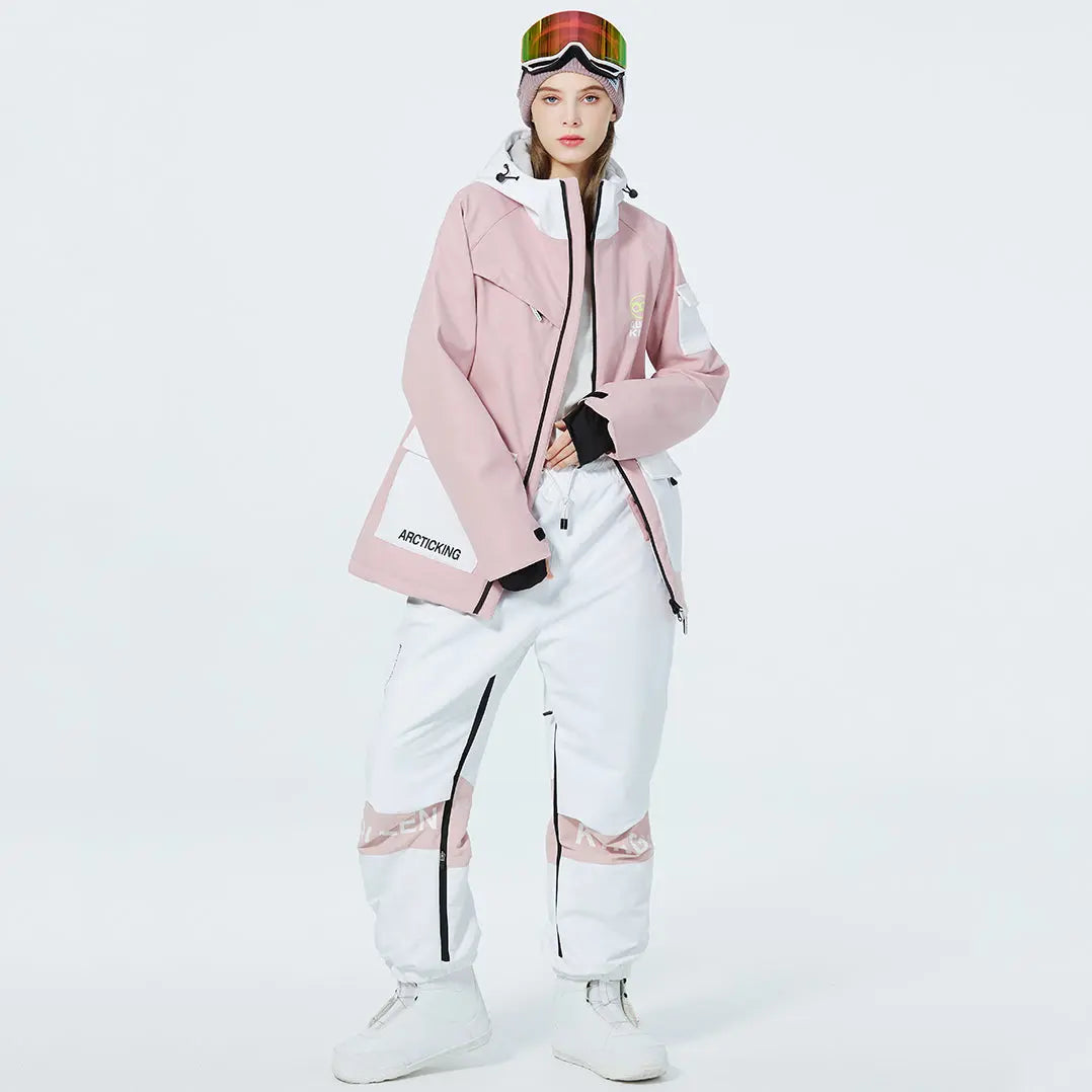 Matched Couple Ski Set Insulated Cargo Jacket & Jogger Pants