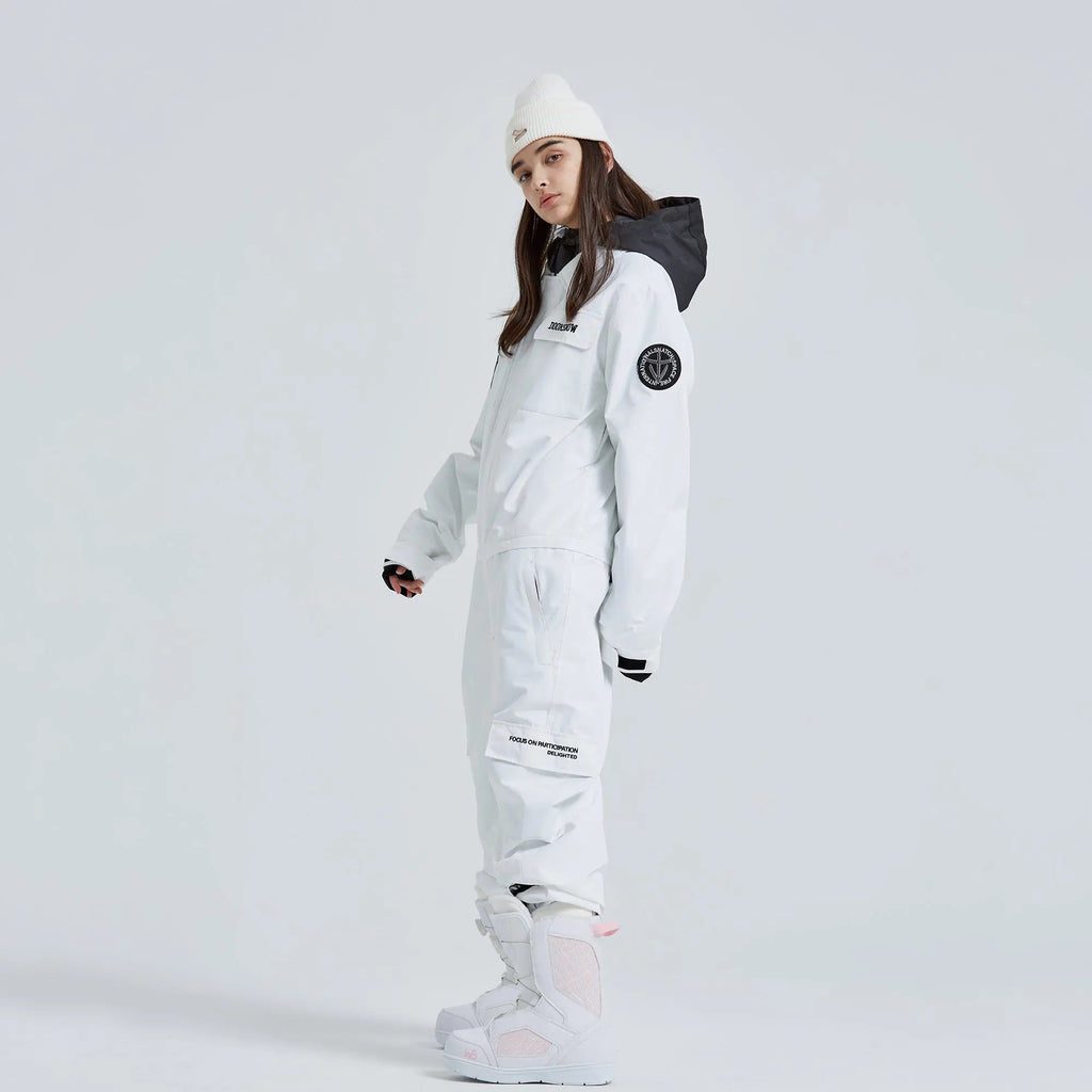 Adult One Piece Ski Suits Waterproof Winter Snowsuits