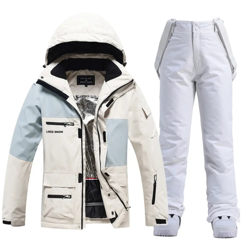 Hotian Women's Snow Jacket & Bib Pants