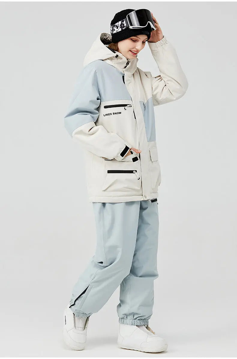 Hotian Women's Snow Jacket & Bib Pants