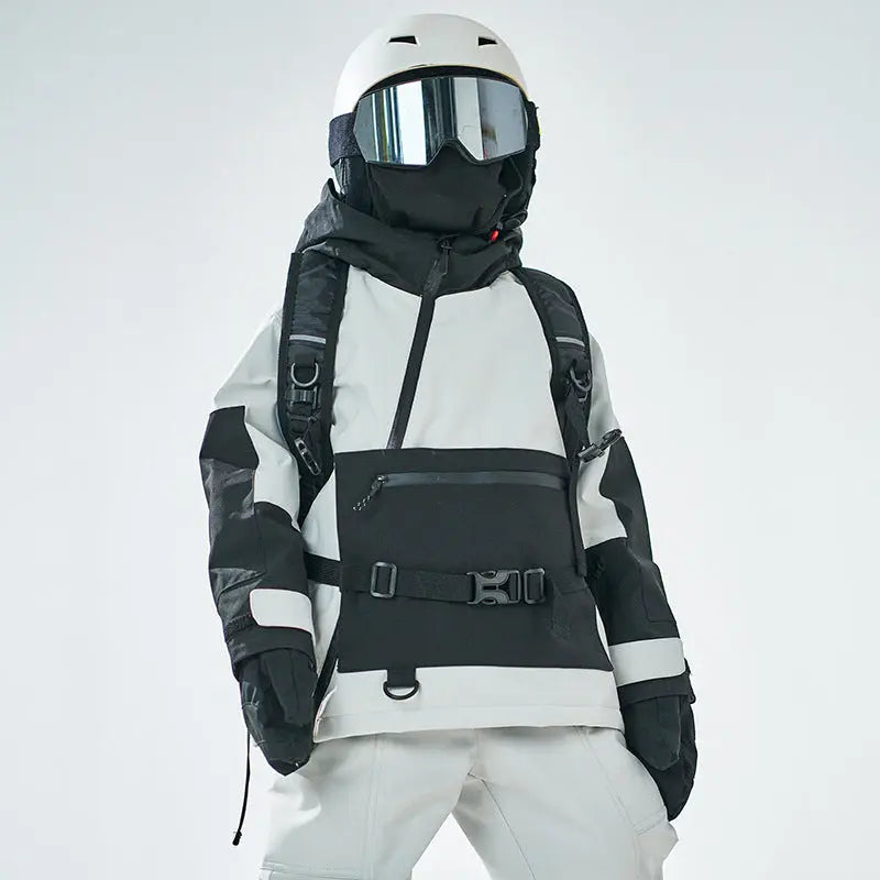 Kids Side Zipper Anorak Snowboarding Jacket